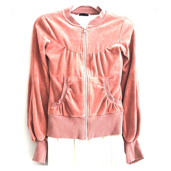 H&M Tops - H&M Velour Zip Up